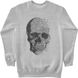 Men's Sweatshirt "Music Skull", Gray, XS