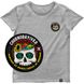 Women's T-shirt with a Changeable Patch “Chornobayivka”, Gray melange, XS
