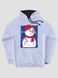Kid's hoodie "Crazy Snowman", Light Blue, XS (110-116 cm)