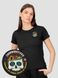 Women's T-shirt with a Changeable Patch “Chornobayivka”, Black, M