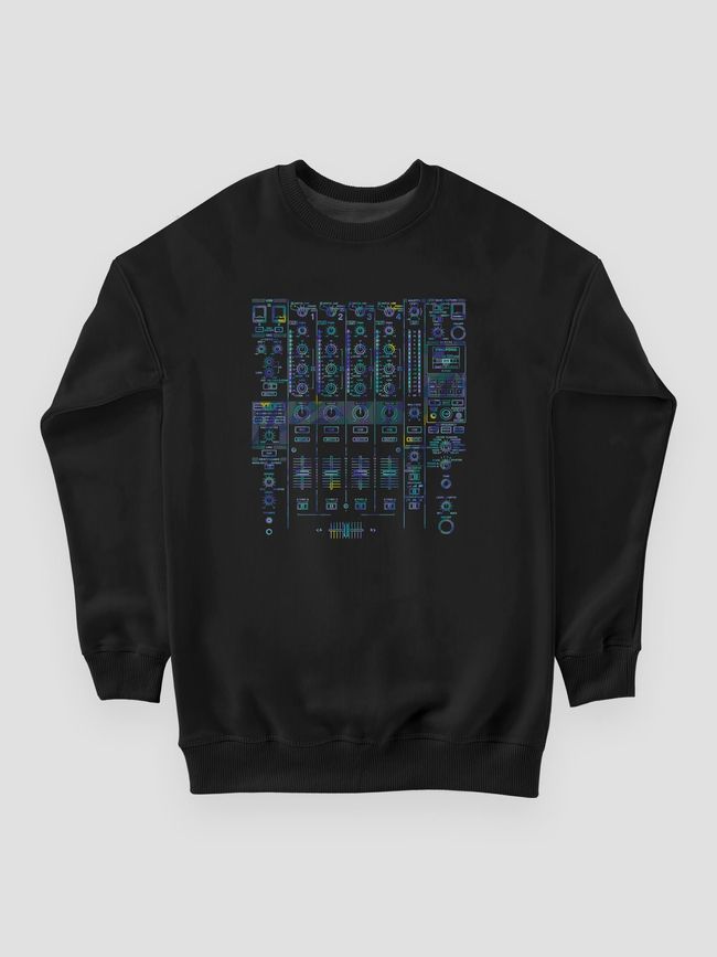 Світшот чоловічий "DJ Mixer", Чорний, M
