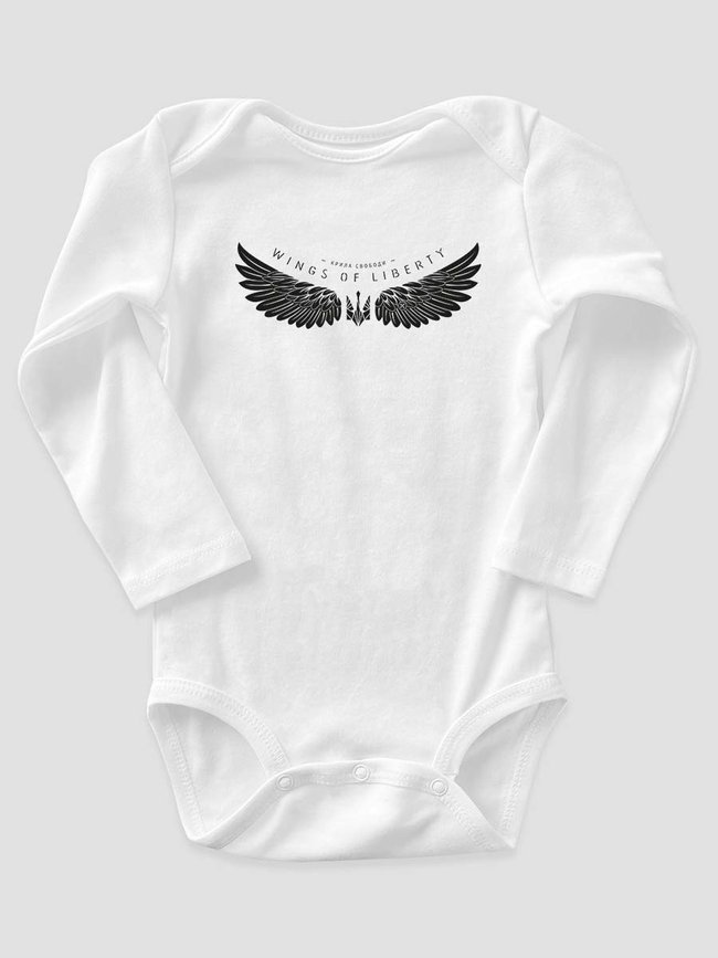 Kid's Bodysuite “Wings of Liberty”, White, 68 (3-6 month)