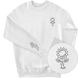 Men's Sweatshirt “Sunflower Harvest”, White, XS