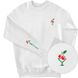Men's Sweatshirt “Vyshnya (Cherry)”, White, XS
