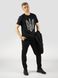 Men's tracksuit set with t-shirt “Nation Code”, Black, 2XS, XS (104 cm)