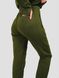Women's tracksuit set Hoodie with a zipper and Pants Green, Green, M-L, L (108 cm)