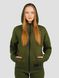 Women's tracksuit set Hoodie with a zipper and Pants Green, Green, M-L, L (108 cm)