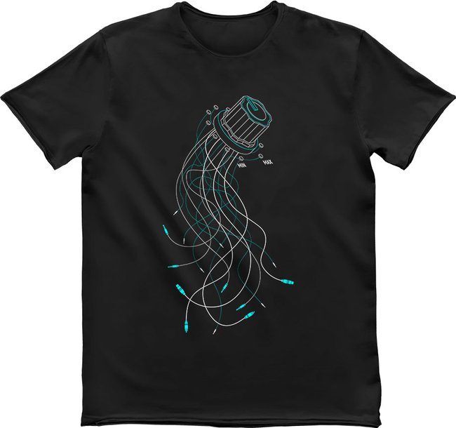 Men's T-shirt "Jellyfish Knob", Black, M