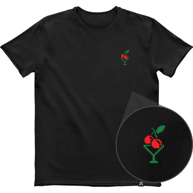 Men's T-shirt “Vyshnya (Cherry)”, Black, M