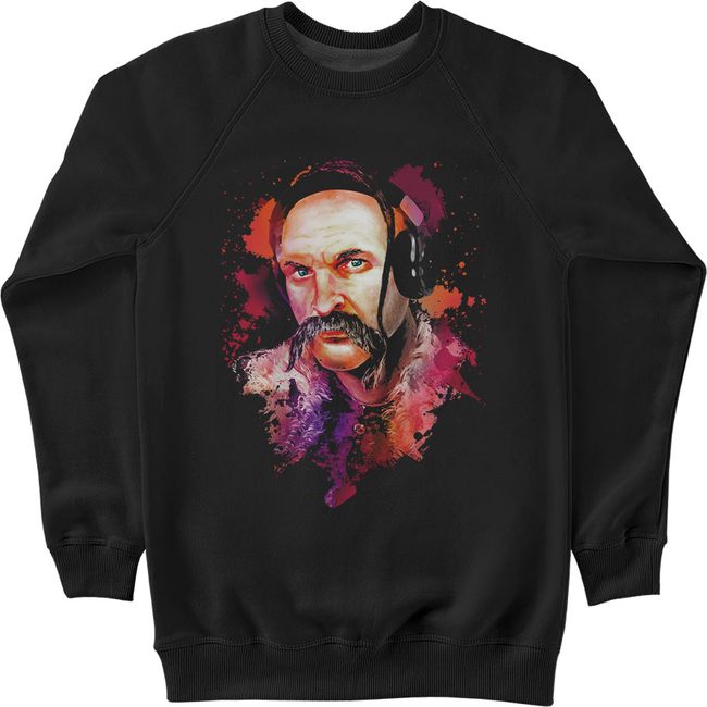 Men's Sweatshirt “Music Lover Cossack”, Black, M