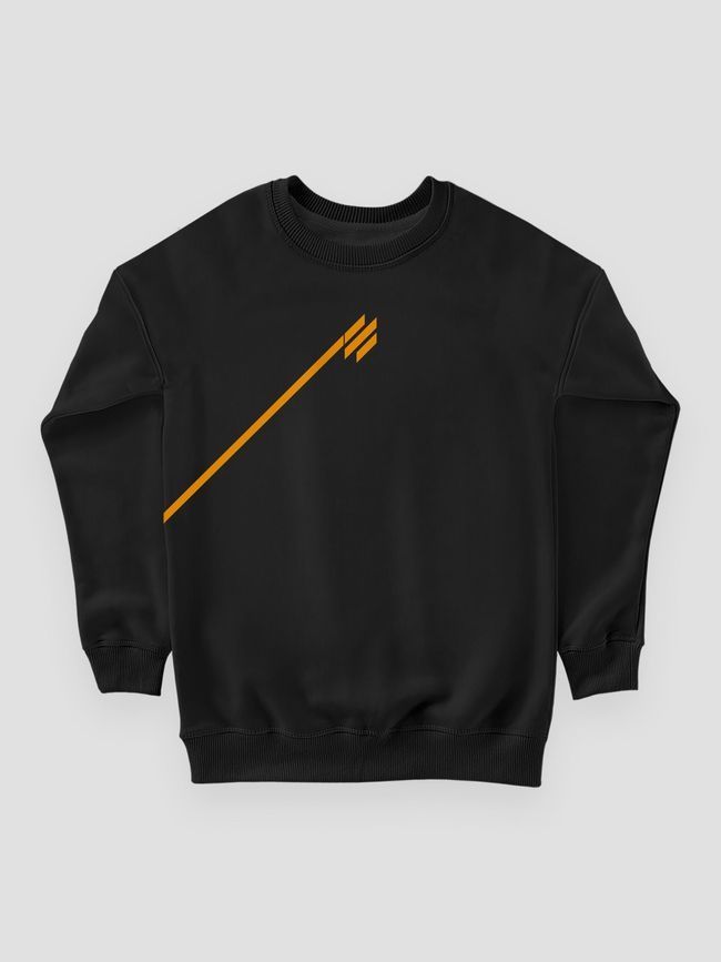 Women's Sweatshirt "Line (3SAB)", Black, M
