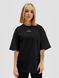 Women's T-shirt Oversize “Under Control”, Black, XS-S