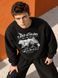 Men's Sweatshirt "Carpathian Blue Mountains", Black, M
