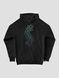 Women's Hoodie "Jellyfish Knob", Black, M-L