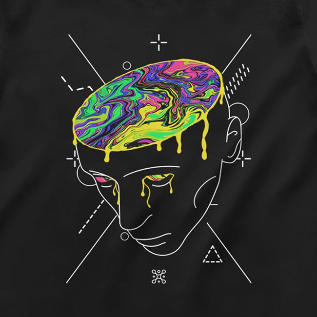 Women's T-shirt "Kissel Brain", Black, M