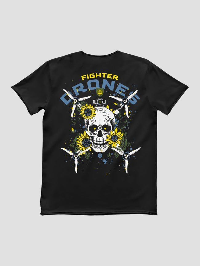 Men's T-shirt "Fighting Drones", Black, M