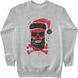 Men's Sweatshirt "Santa Skull", Gray, XS
