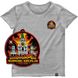 Women's T-shirt with a Changeable Patch “Burning Kremlin Festival”, Gray melange, XS, Burning Kremlin