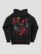 Women's Hoodie "Cyber Cat", Black, M-L