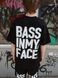 Men&rsquo;s Oversize Suit - Shorts and T-shirt &ldquo;Bass in My Face&rdquo;, Black, XS-S