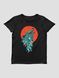 Women's T-shirt with wolf "Siromanyts", Black, M