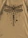 Women's T-shirt "Dragonfly", Cappuccino, M