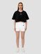 Women’s Oversize Suit - Shorts and Crop T-shirt Dubhumans Superior, black and white, S