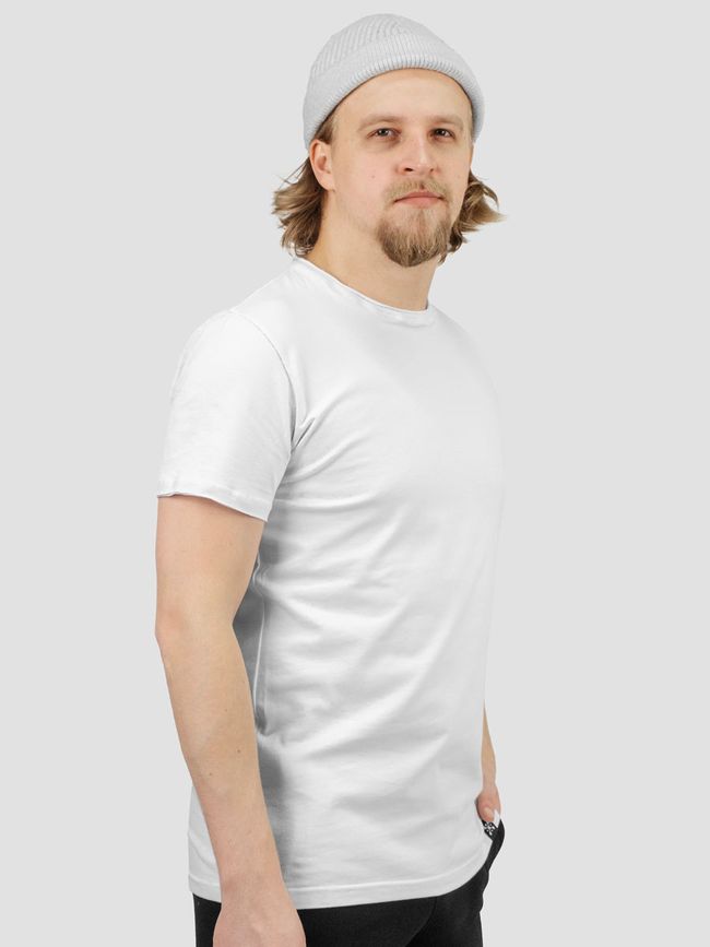 Set of 7 white basic t-shirts "White", XS, Male