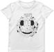 Women's T-shirt "Music Smile", White, XS