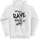 Men's Hoodie "We will Rave on Khuylo’s Grave", White, 2XS