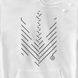 Худі жіночий “Мінімалістичний тризуб” з гербом тризубом, Білий, 2XS