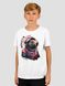 Kid's T-shirt "Spacy Capy Mood (Capybara)", White, XS (110-116 cm)