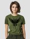 Women's T-shirt "The Owl of Main Directorate of Intelligence", Khaki, XS