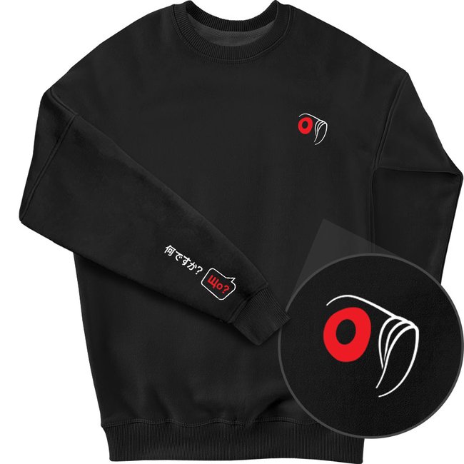 Men's Sweatshirt “What? Mini”, Black, M