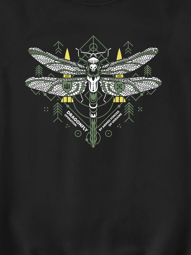 Women's Sweatshirt "Operation Dragonfly", Black, M