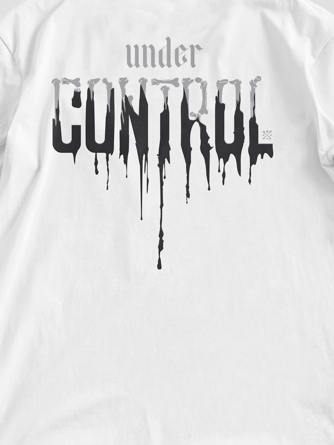 Women's T-shirt Oversize “Under Control”, White, XS-S