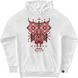 Hoodie "The Owl Owl", White, XS-S