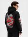 Men's Hoodie "Shadow of the Dragon", Black, M-L