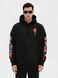 Men's Hoodie "Shadow of the Dragon", Black, M-L