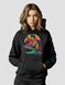 Women's Hoodie "Stay Strong, be Capy (Capybara)", Black, 2XS