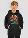 Kid's hoodie "Stay Strong, be Capy (Capybara)", Black, XS (110-116 cm)