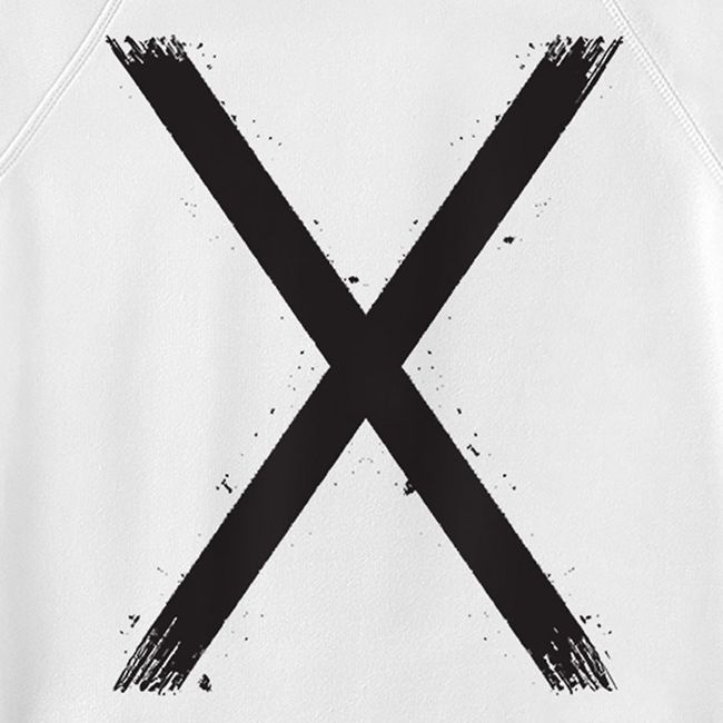 Men's Sweatshirt “X”, White, M