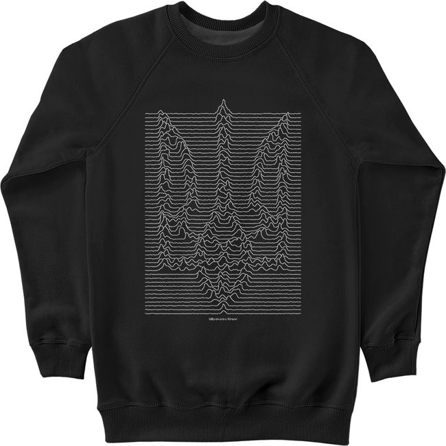 Men's Sweatshirt "Ukrainian Wave", Black, M