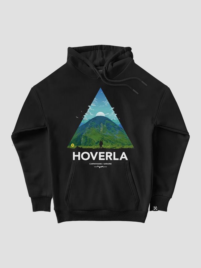 Women's Hoodie "Hoverla", Black, M-L