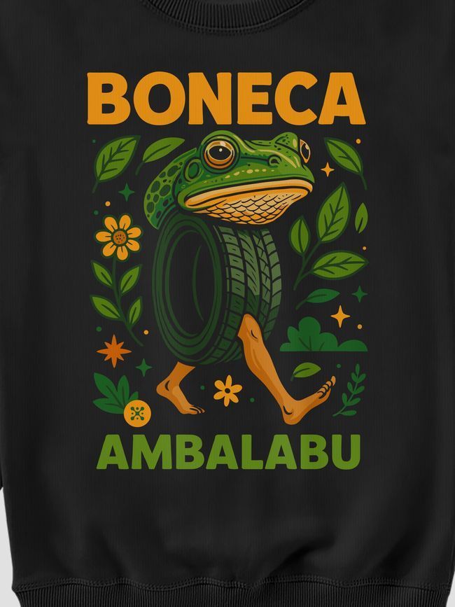 Women's Sweatshirt "Boneca Ambalabu", Black, M
