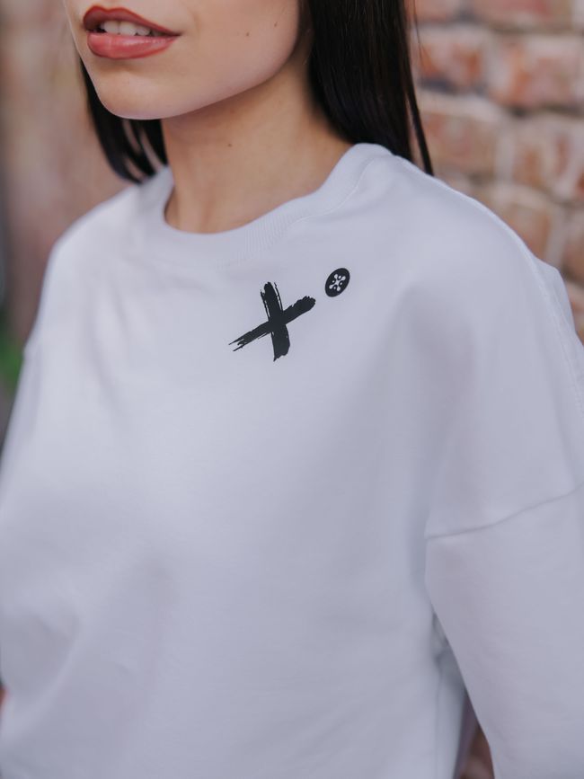 Women's T-shirt Oversize &ldquo;Movement&rdquo;, White, S