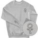Men's Sweatshirt “Sunflower Harvest”, Gray, XS