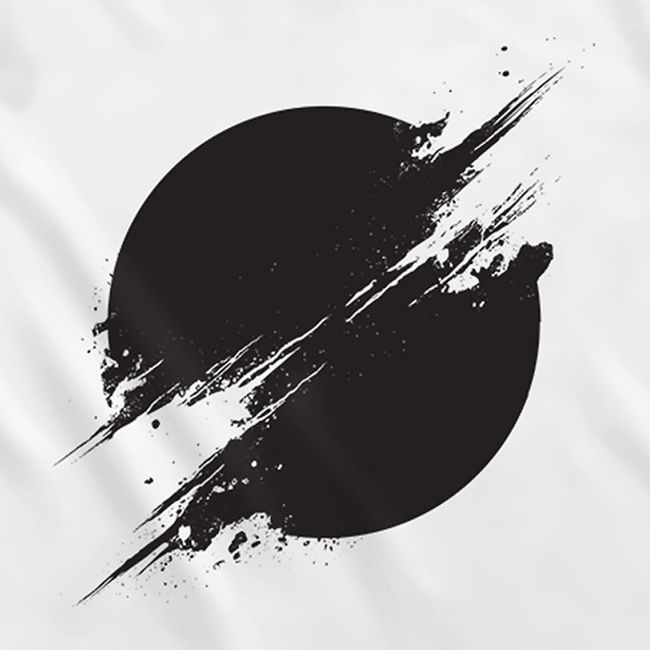 Men's T-shirt "The Sun Is Black", White, XS