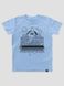 Kid's T-shirt “Cat on Synthesizer”, Light Blue, 3XS (86-92 cm)