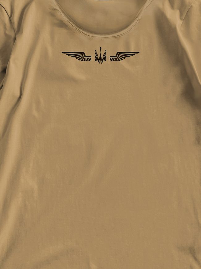 Women's T-shirt "Wings of Liberty 3", Cappuccino, M